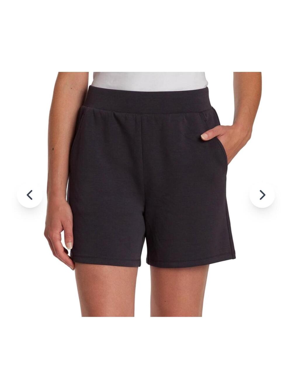 LazyPants Women's Luxe Shorts pockets gray size small